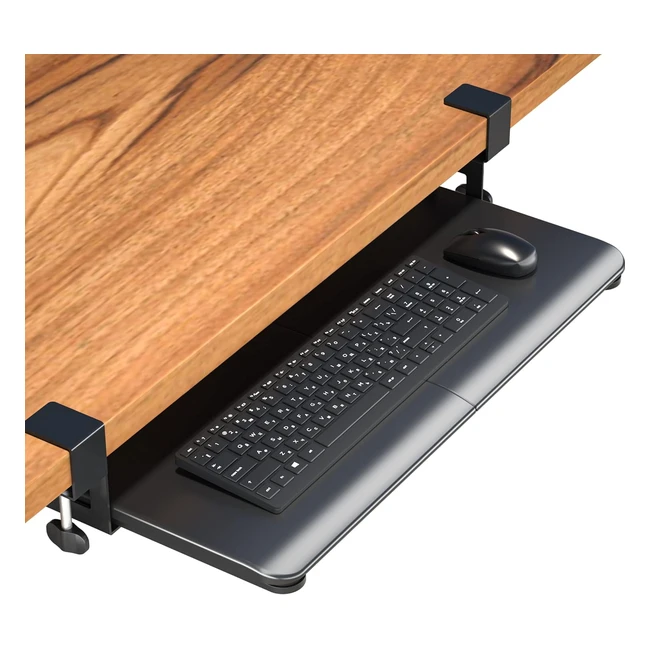 Bontec Tastaturablage unter dem Schreibtisch - Ausziehbar - C Klemme - Groform