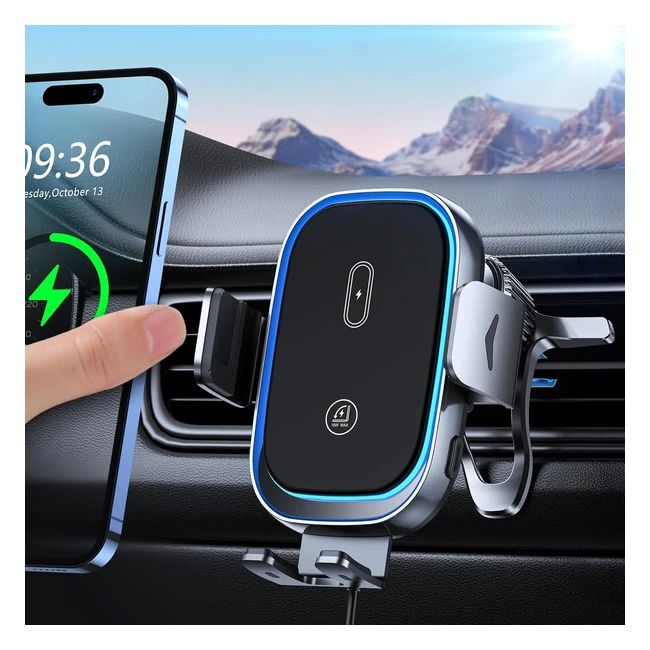 Chargeur Induction Voiture 15W Mohard Double Bobine iPhone Samsung LG Huawei Google Pixel etc
