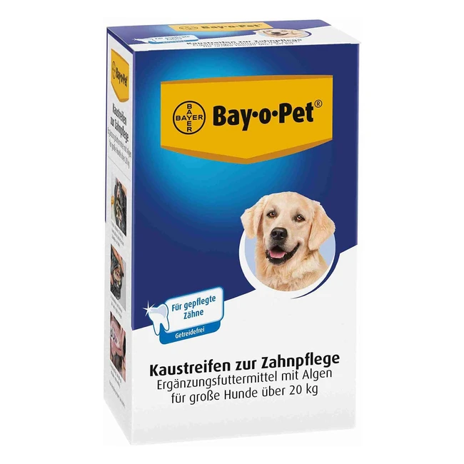 Bayer Bay0Pet Strisce Masticare Cani Taglia Grande 140g - Cure Odontoiatriche