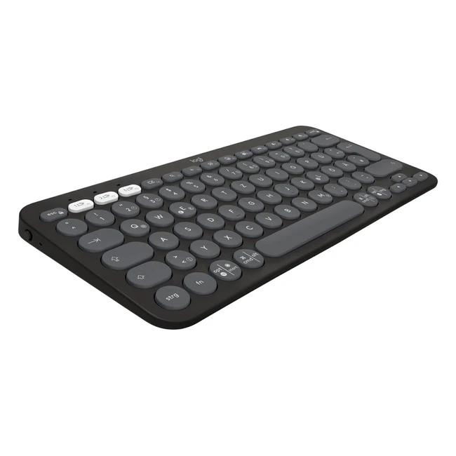 Logitech Pebble Keys 2 K380s Bluetoothtastatur mit Anpassbaren Sondertasten