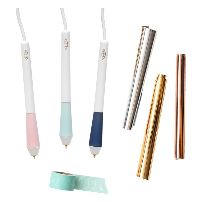 Kit de herramientas de manualidades We R Memory Keepers American Crafts Foil Quill Freestyle Pen, Pack de 7 colores, todo en uno
