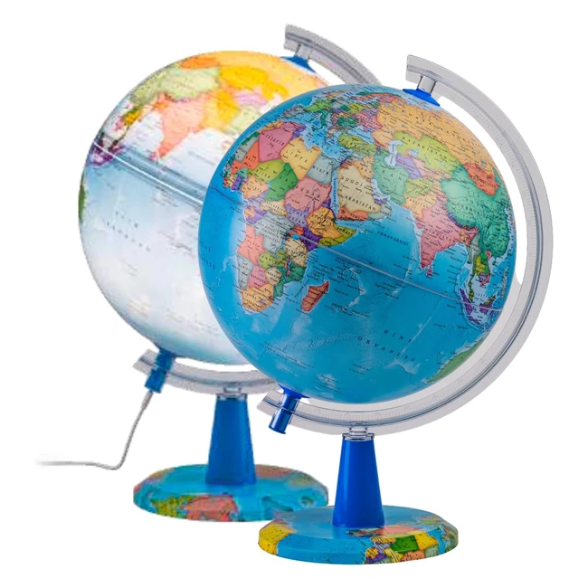 Globo Iluminado Topglobe 20cm - Mapa Espaol - Decoracin Educativa Geogrfica