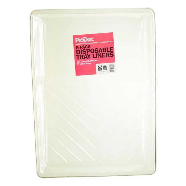 Lot de 5 tapis de protection transparent Prodec 9ptliner - Protégez vos rouleaux de peinture