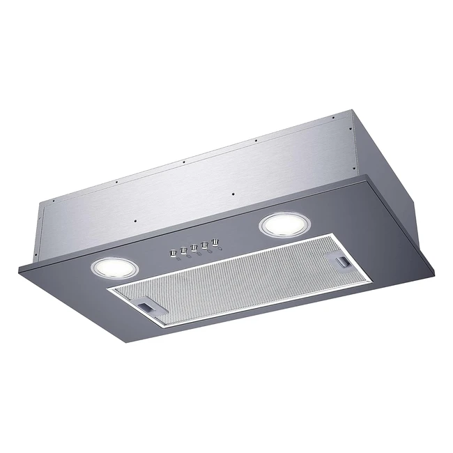 Candy CBG52SX Canopy Hood 3 Speeds 2 Lights Stainless Steel - Quiet Extraction & LED Lights