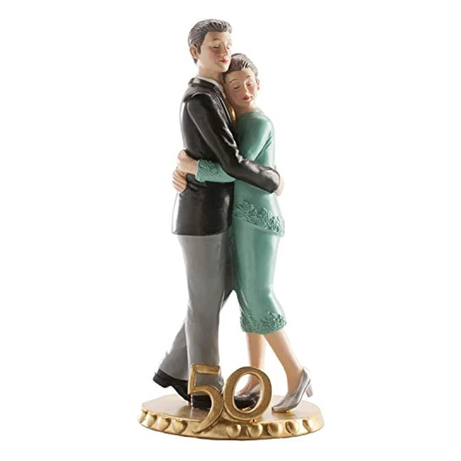 Figurine mariage blanc 20cm Dekora 305224 - Couple amoureux - Haute qualité