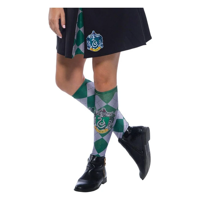 Rubies Official Harry Potter Slytherin Dress Up Socks - One Size - Age 6 - Free