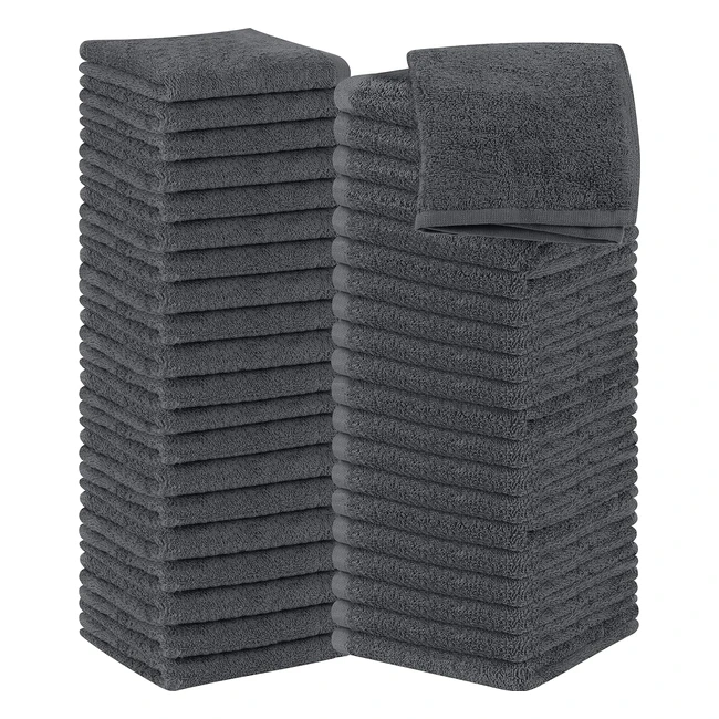 Utopia Towels Cotton Washcloths Set 30x30 cm White 100 Ring Spun Premium Quality