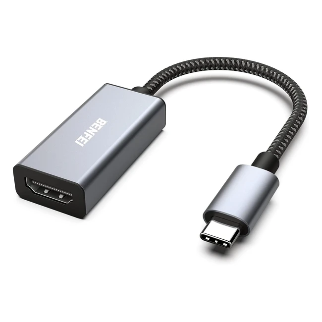 Benfei USB C to HDMI Adapter Thunderbolt 34 Compatible with iPhone 15 Series Mac