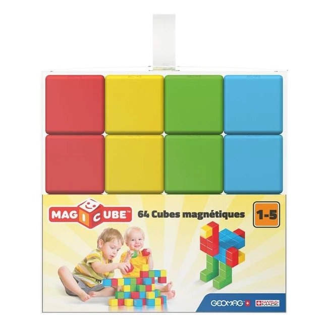 Geomag Magicube 1 Full Color 149 Cubi Magnetici per Bambini Monocolore