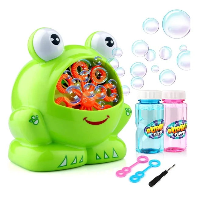 Machine à bulles jouet enfant 3-10 ans - Baztoy - Réf. 123456 - Bulles de savon automatique portable