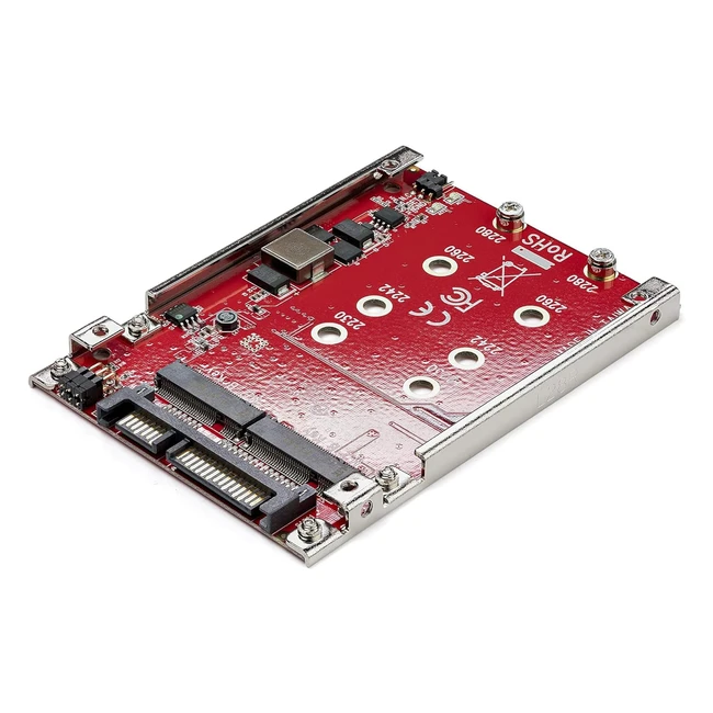 Startechcom M2 to SATA Adapter Dual Slot RAID for 25in Drive Bay