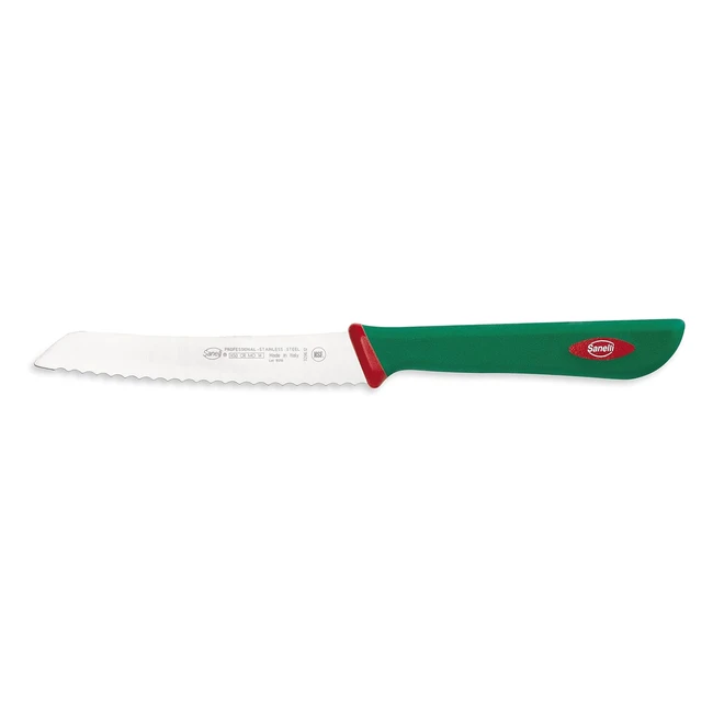 Couteau Tomate Sanelli Ligne Premana Professional 12cm Inox Vert et Rouge