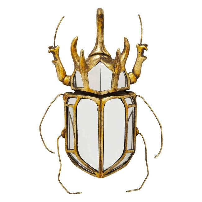 Miroir doré Beetle Kare Design - Décoration murale pour salon chambre bureau - 25x39cm