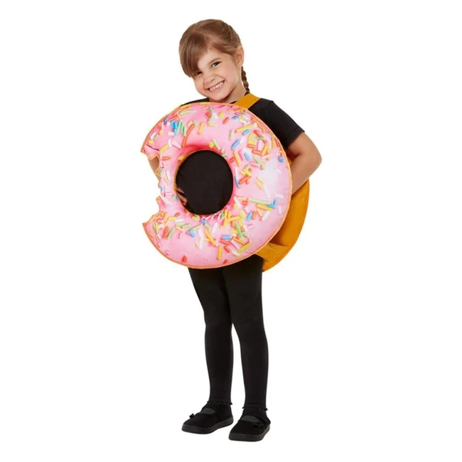 Smiffys 71090 Toddler Donut Costume Girls Pink One Size - Cute Comfy and Fun