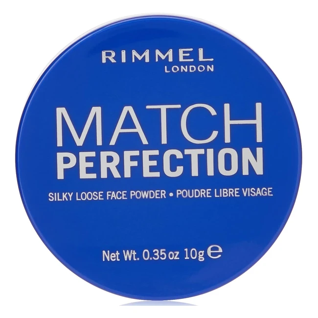 Rimmel London Match Perfection 10g Pack of 1 - Flawless & Long-Lasting Face Powder