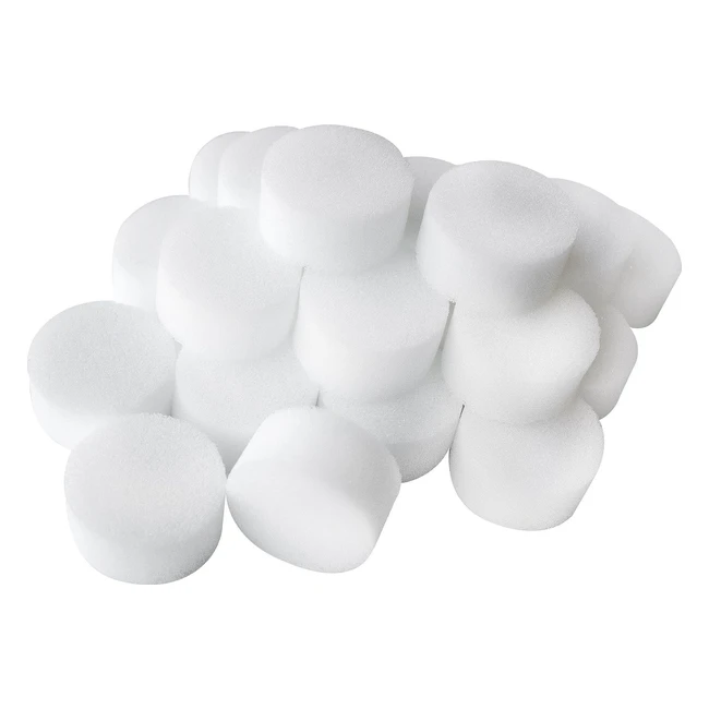 Smiffys Adult Unisex Foam Makeup Sponges White Pack of 25 - 23945 Lightweight & Ideal for Face Paint