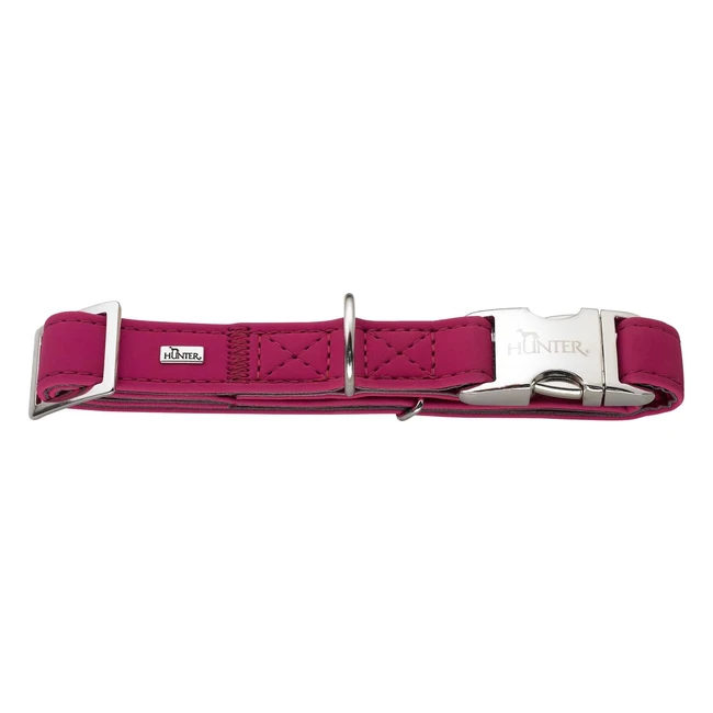 Collar Hunter Softie Alustrong 4565 cm Rosa - Cuero Artificial Flexible
