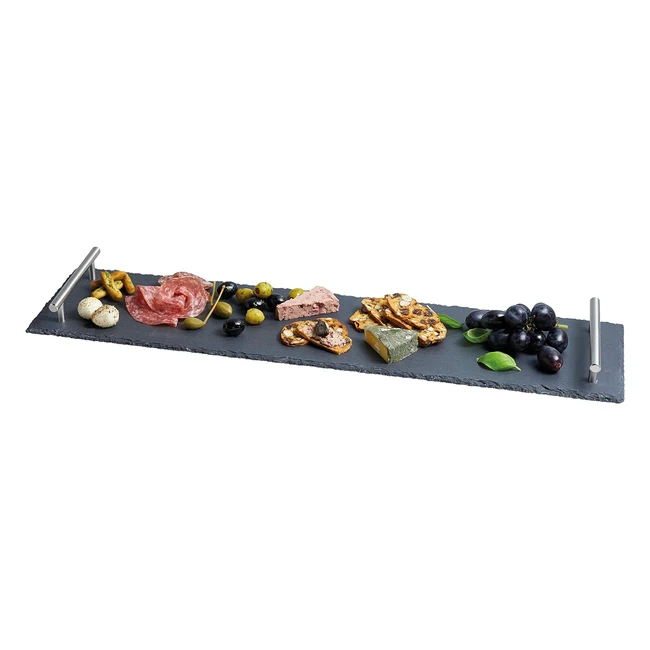 Artesa Slate Serving Platter 60 x 15cm - Ideal for Entertaining - Gift Box Included