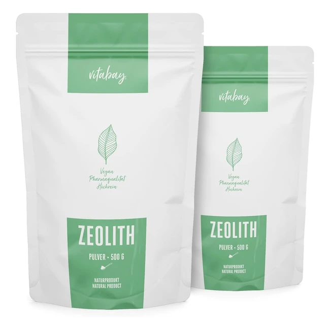 Zeolite Detox Pulver 1000g Vitabay 95% Klinoptilolith Entgiftung Medizinprodukt