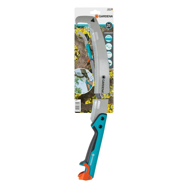 Gardena Combisystem Gardeners Saw 300 PP Curved Pruning Saw 315mm Blade Length 8