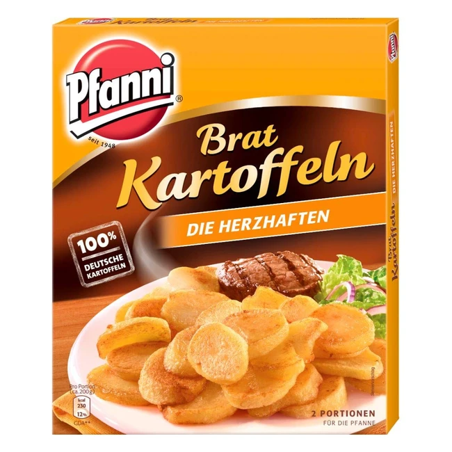 Pfanni Herzhaften Bratkartoffeln 400g - 100% Deutsche Kartoffeln - Schnelle Zubereitung