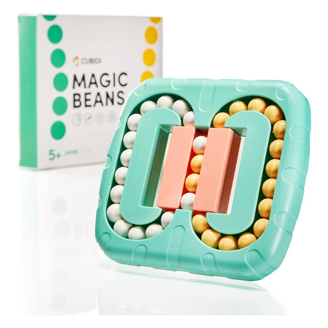 Cubidi Original Magic Bean grünes einfaches aufregendes Puzzle-Spiel für Kinder und Erwachsene Jungen und Mädchen ab 6 Jahren