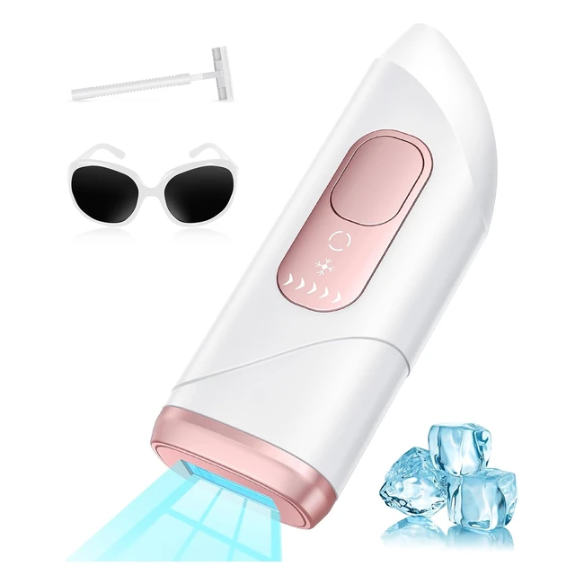 Aminzer IPL Hair Removal Device Double Ice Cooling System 600nm1200nm Red Light 