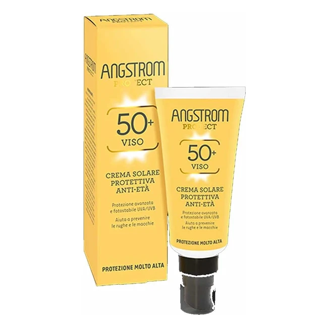 Crema Solare Viso Protettiva Angstrom Protect Hydraxol Matt Youthful SPF50 - Pelli Sensibili - Abbronzatura Ottima