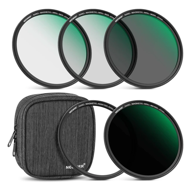 Neewer Kit Filtres ND Magnétiques 67mm ND4 ND8 ND64 ND1000 Verre Optique HD 30 Couches