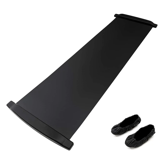 POWRX Slide Board mit Schuhberzug  Ideal fr Bein- und Pottraining  Fitness