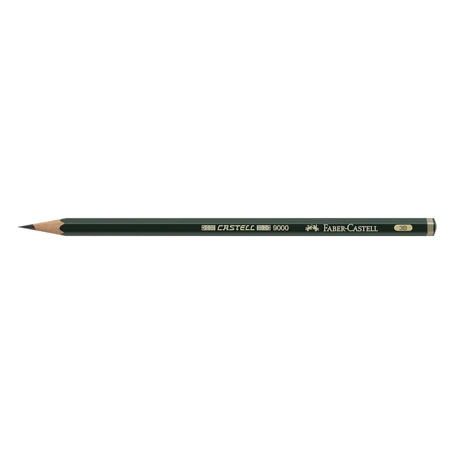 Crayon de graphite Faber-Castell 9000 3B - Référence B90003B - Idéal pour dessin et esquisse