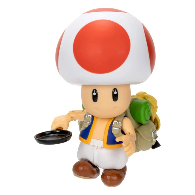 Figura Toad Nintendo Super Mario 13cm Articulada - Ojos de Cristal - Para Nios