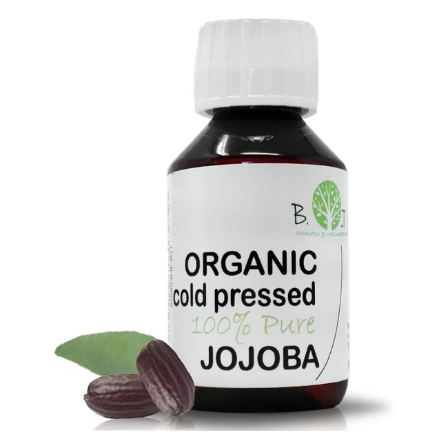 Huile de Jojoba Pure Bio - Visage, Massage, Démaquillant, Cheveux - 100ml