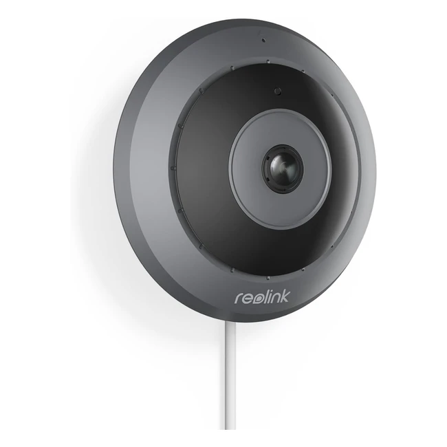 Caméra Fisheye IP PoE Reolink 360 HD 6MP - Maison/Bureau - Détection Personnes - Audio Bidirectionnelle
