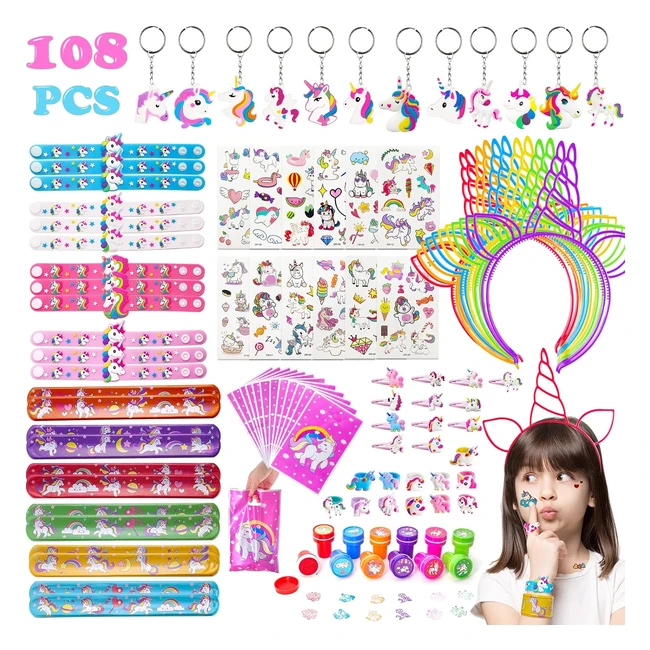 Yocole 108 pezzi gadget unicorno compleanno bambina regalo