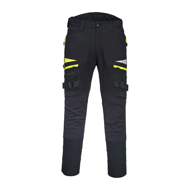 Pantalon de travail homme Portwest DX4 noir taille 28 - Confort et visibilit