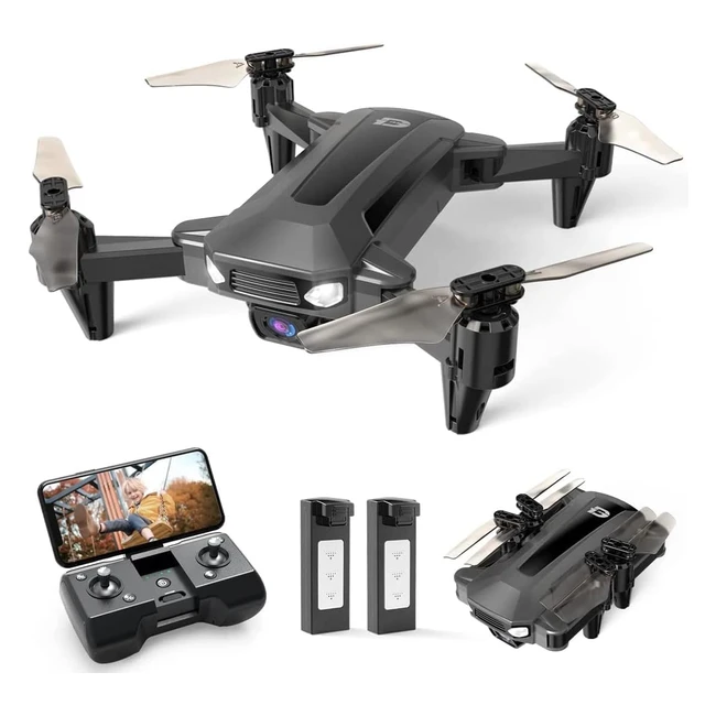 Deerc Drone D40 para Nios con Cmara 1080P HD FPV - Plegable Mini Quadcopter 