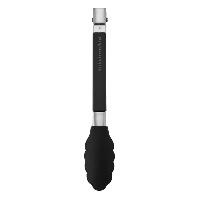 KitchenAid Silicone-Tipped Tongs 23cm - Strong Stainless Steel, Comfortable Handle, Heat Resistant