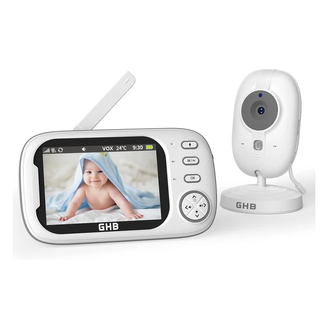 Baby Monitor Video e Audio 35 720HD - Telecamera 2000mAh - Visione Notturna - Monitoraggio Temperatura