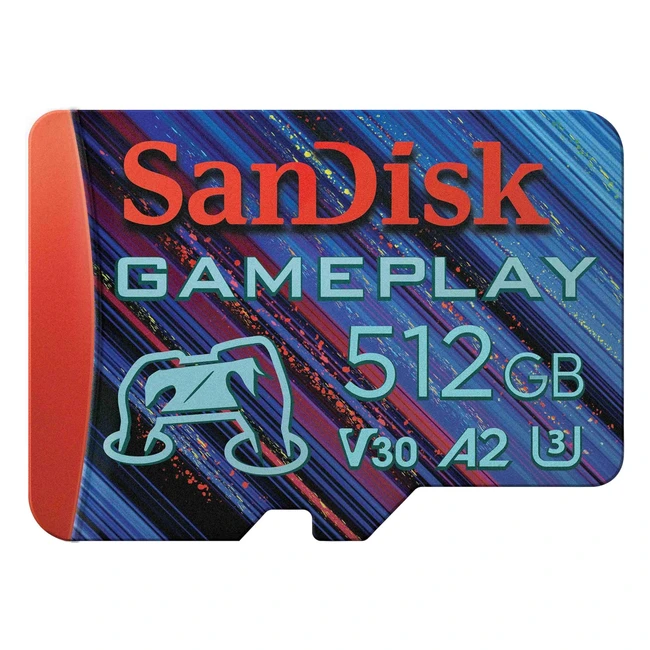 SanDisk 512GB Gameplay MicroSDXC Card for MobileHandheld Gaming | Up to 190MBs Read Speeds