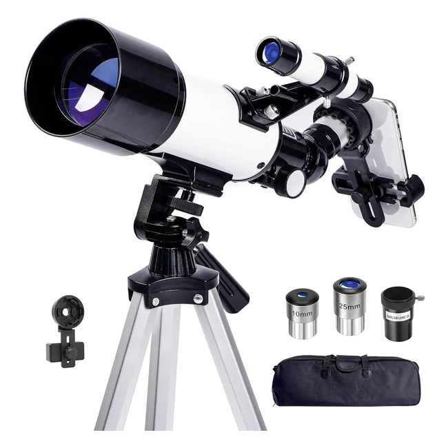 Telescopio Profesional 70mm para Niños y Adultos - Aumento 24x-180x
