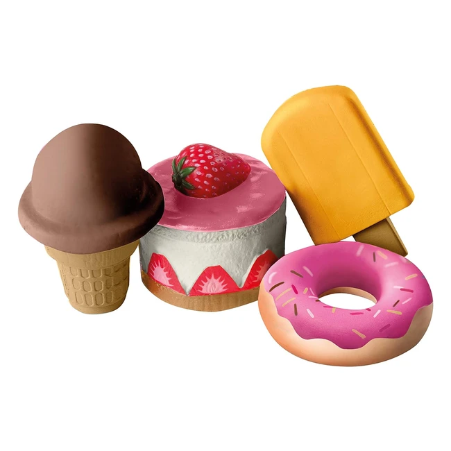Pack de 4 Squishies Sweets - Roba 98147 - Jouet Anti-Stress - Enfants et Adultes
