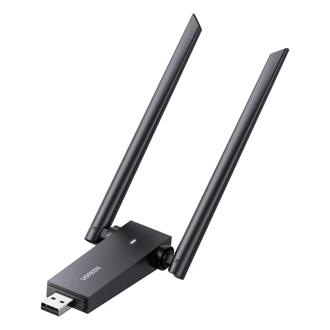 Ugreen Adaptador Wifi USB AC1300Mbps Dual Antena Dual Band 5GHz24GHz Windows M