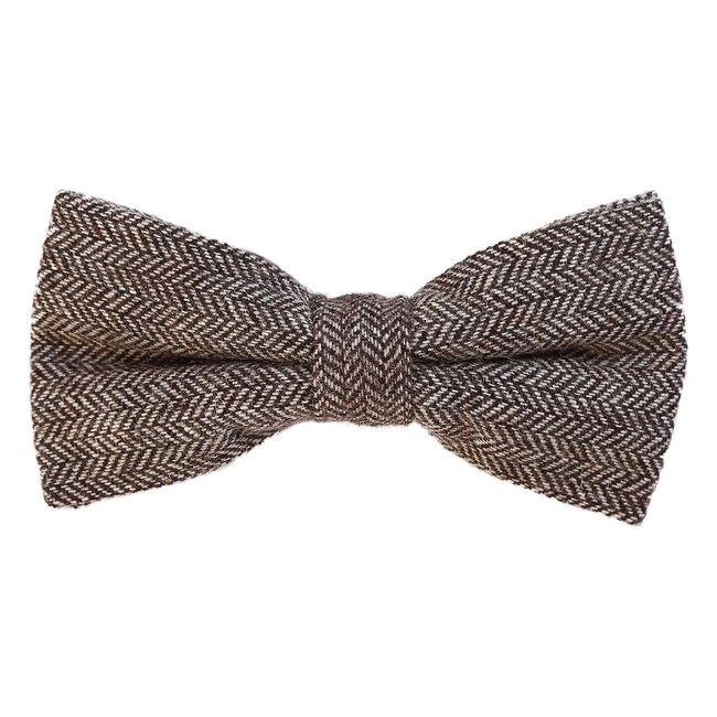 Pajarita de Algodón para Hombre 12 x 6 cm - Tweed Look Ajustable
