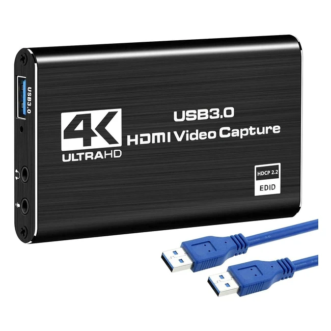 Tarjeta de Captura de Juegos 4K USB 30 HDMI Full HD 1080p - Kedok
