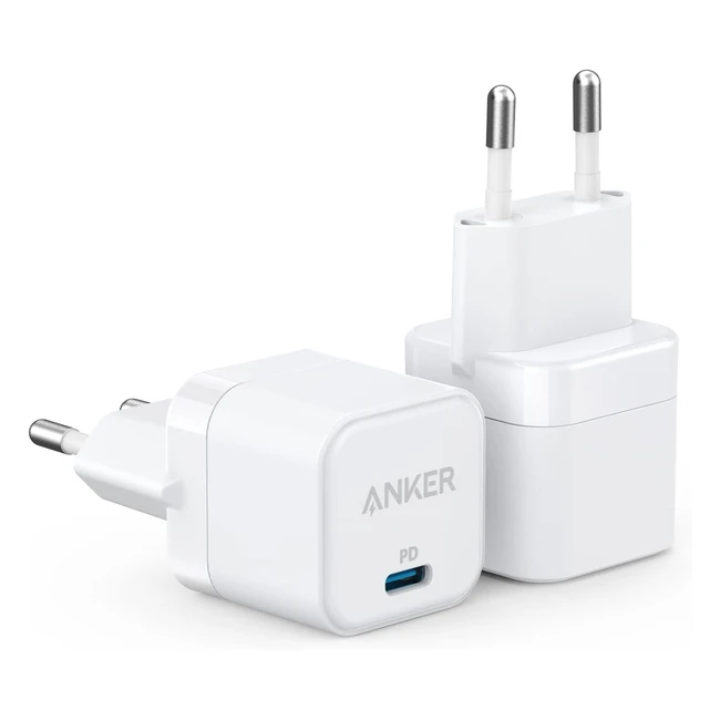 Anker PowerPort III Alimentatore USB-C 20W Doppia Confezione - iPhone Galaxy Pix