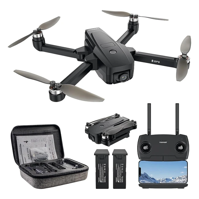 Drone Teerok T18S GPS avec Camra 4K UHD - Vol Stable et Rapide - 44 Minutes de