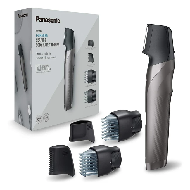 Panasonic ERGY60H503 Recortadora 4 Accesorios Acero Inoxidable Peine para Zonas 
