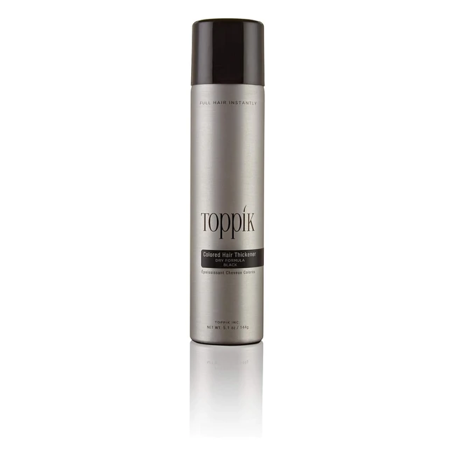 Toppik Hair Thickener Spray Black 180ml - Disguise Thinning Hair, Naturally Thick