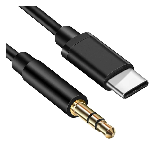 Cable Auxiliar USB C a Jack 35mm 1m - Plug and Play - Compatible con Samsung Ga
